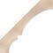 Ekena Millwork 3 1/2"W x 38"D x 38"H Balboa Smooth Knee Brace, Douglas Fir BRC04X38X38BOA00SDF - alternate 3
